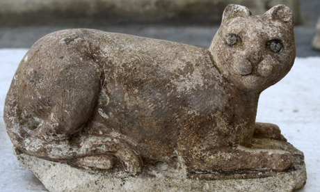 The cat-goddess Bastet found amongst ruins in Alexandria, Egypt
