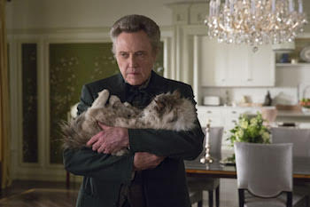 M304 (Left to right.) Christopher Walken and Mr. Fuzzypants star in EuropaCorp's "NINE LIVES”. Photo Credit: Takashi Seida © 2016 EuropaCorp.