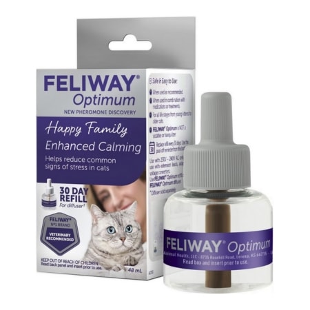 Feliway Optimum Enhanced Calming Pheromone 30 Day Cat Diffuser Refill